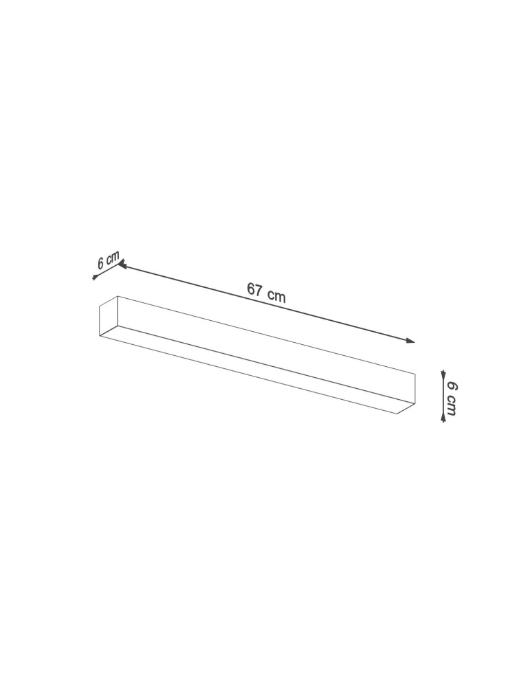 THORO Kinkiet PINNE 67 szary 4000K 1xLED TH.040 THORO Kinkiet PINNE 67 szary 4000K 1xLED TH.040