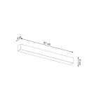 THORO Plafon PINNE 67 czarny 4000K 1xLED TH.045 THORO Plafon PINNE 67 czarny 4000K 1xLED TH.045
