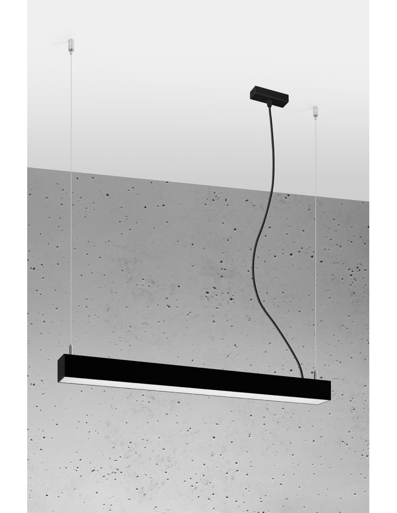 THORO Lampa wisząca PINNE 67 czarna 3000K 1xLED TH.030 THORO Lampa wisząca PINNE 67 czarna 3000K 1xLED TH.030