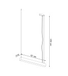 THORO Lampa wisząca PINNE 67 czarna 3000K 1xLED TH.030 THORO Lampa wisząca PINNE 67 czarna 3000K 1xLED TH.030