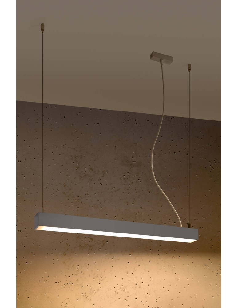THORO Lampa wisząca PINNE 67 szara 3000K 1xLED TH.031 THORO Lampa wisząca PINNE 67 szara 3000K 1xLED TH.031