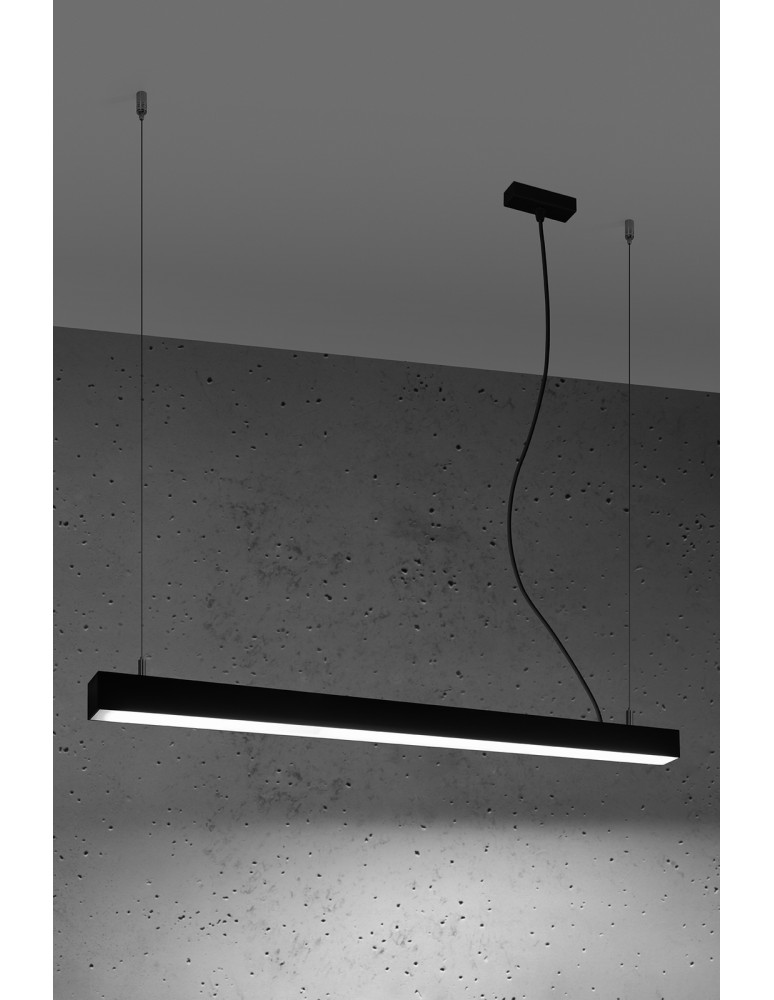 THORO Lampa wisząca PINNE 90 czarna 4000K 1xLED TH.051 THORO Lampa wisząca PINNE 90 czarna 4000K 1xLED TH.051