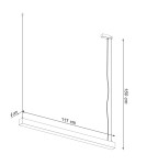 THORO Lampa wisząca PINNE 117 biała 3000K 1xLED TH.065 THORO Lampa wisząca PINNE 117 biała 3000K 1xLED TH.065