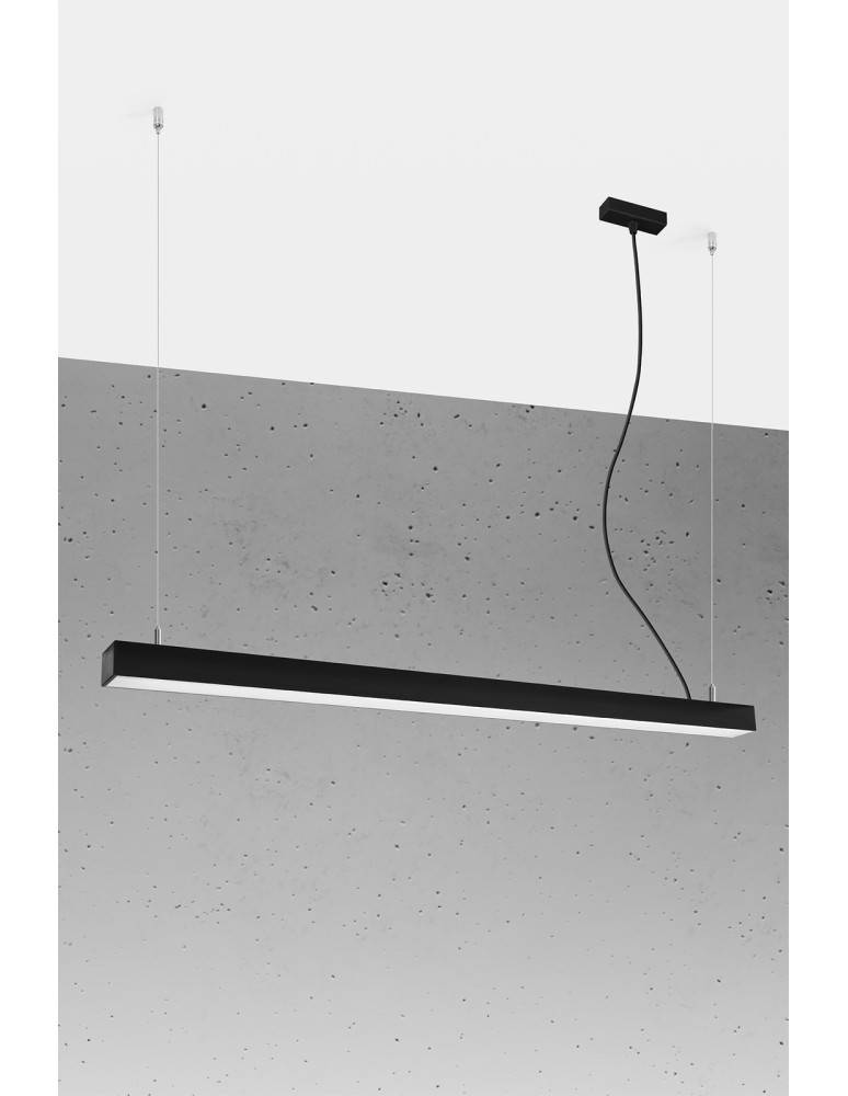 THORO Lampa wisząca PINNE 117 czarna 3000K 1xLED TH.066 THORO Lampa wisząca PINNE 117 czarna 3000K 1xLED TH.066