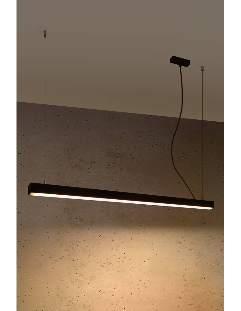 THORO Lampa wisząca PINNE 117 czarna 3000K 1xLED TH.066 THORO Lampa wisząca PINNE 117 czarna 3000K 1xLED TH.066
