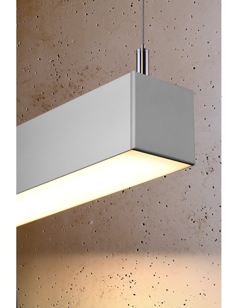 THORO Lampa wisząca PINNE 117 szara 3000K 1xLED TH.067 THORO Lampa wisząca PINNE 117 szara 3000K 1xLED TH.067