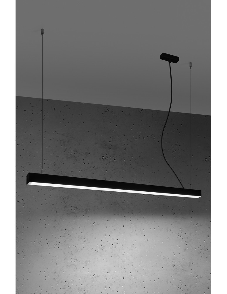 THORO Lampa wisząca PINNE 117 czarna 4000K 1xLED TH.069 THORO Lampa wisząca PINNE 117 czarna 4000K 1xLED TH.069