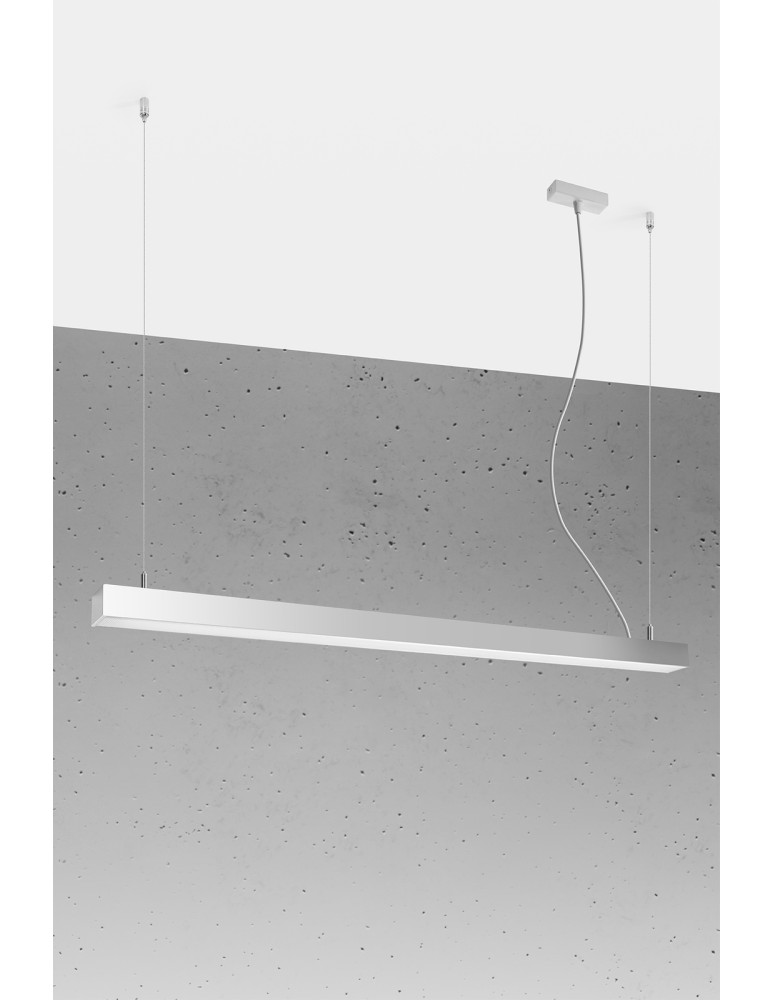 THORO Lampa wisząca PINNE 117 szara 4000K 1xLED TH.070 THORO Lampa wisząca PINNE 117 szara 4000K 1xLED TH.070
