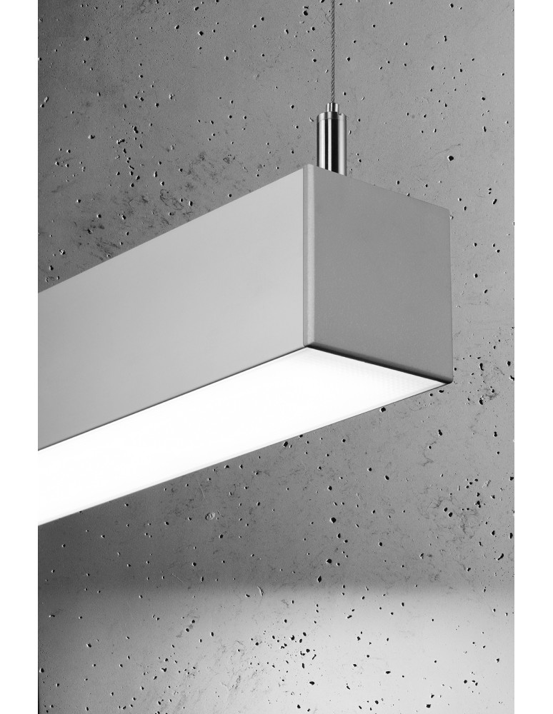 THORO Lampa wisząca PINNE 117 szara 4000K 1xLED TH.070 THORO Lampa wisząca PINNE 117 szara 4000K 1xLED TH.070