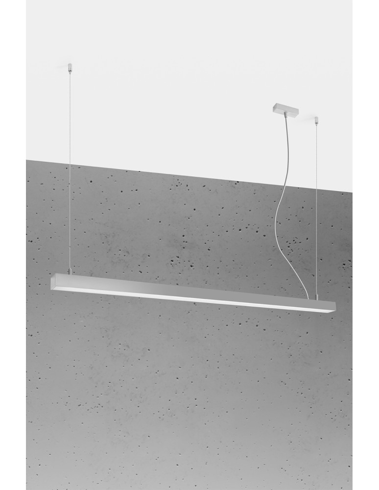 THORO Lampa wisząca PINNE 150 szara 3000K 1xLED TH.085 THORO Lampa wisząca PINNE 150 szara 3000K 1xLED TH.085