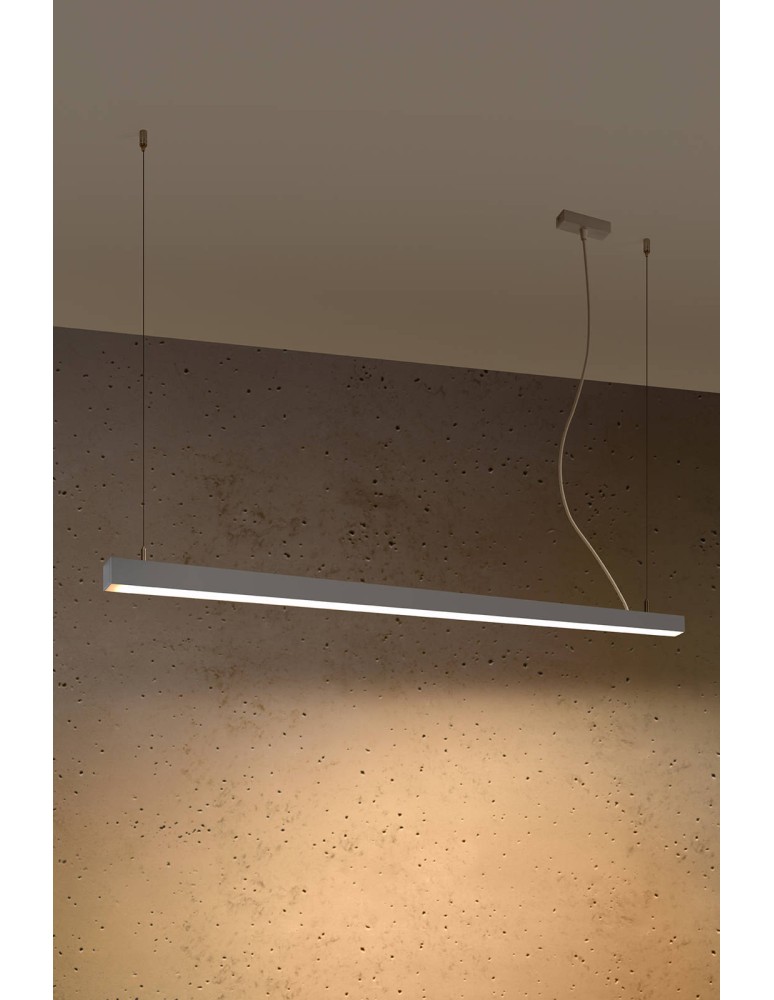 THORO Lampa wisząca PINNE 150 szara 3000K 1xLED TH.085 THORO Lampa wisząca PINNE 150 szara 3000K 1xLED TH.085