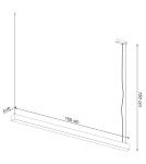 THORO Lampa wisząca PINNE 150 biała 4000K 1xLED TH.086 THORO Lampa wisząca PINNE 150 biała 4000K 1xLED TH.086