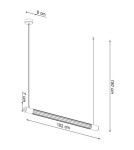 THORO VALO Wisząca 1xLED T8 Czarny TH.008CZ THORO VALO Wisząca 1xLED T8 Czarny TH.008CZ