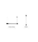 THORO VALO Wisząca 1xLED T8 Czarny TH.008CZ THORO VALO Wisząca 1xLED T8 Czarny TH.008CZ