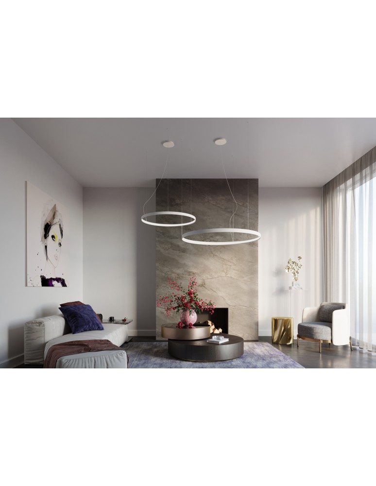 THORO Żyrandol RIO 55 biały LED 3000K 1xLED TH.105 THORO Żyrandol RIO 55 biały LED 3000K 1xLED TH.105