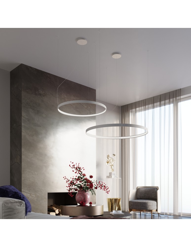 THORO Żyrandol RIO 55 biały LED 3000K 1xLED TH.105 THORO Żyrandol RIO 55 biały LED 3000K 1xLED TH.105