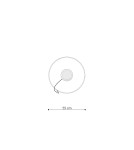 THORO Żyrandol RIO 55 czarny LED 3000K 1xLED TH.106 THORO Żyrandol RIO 55 czarny LED 3000K 1xLED TH.106