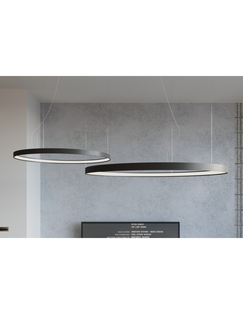 THORO Żyrandol RIO 55 czarny LED 3000K 1xLED TH.106 THORO Żyrandol RIO 55 czarny LED 3000K 1xLED TH.106