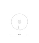 THORO Żyrandol RIO 78 biały LED 4000K 1xLED TH.109 THORO Żyrandol RIO 78 biały LED 4000K 1xLED TH.109