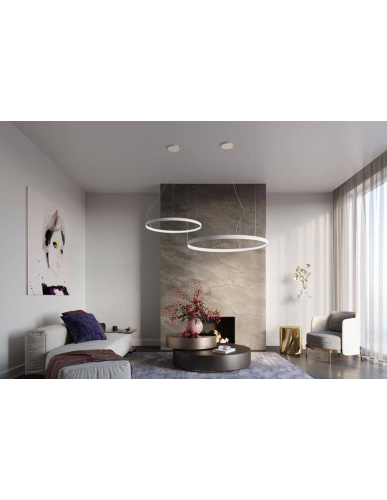 THORO Żyrandol RIO 78 biały LED 4000K 1xLED TH.109 THORO Żyrandol RIO 78 biały LED 4000K 1xLED TH.109