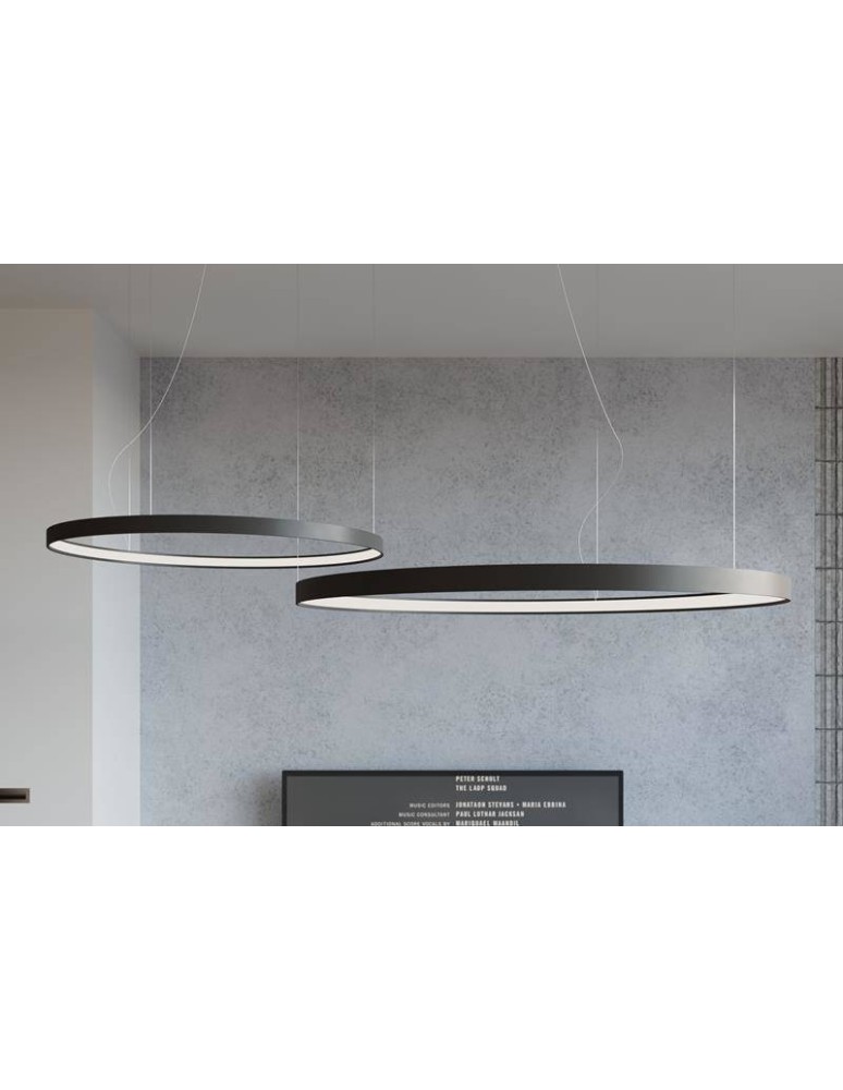 THORO Żyrandol RIO 78 czarny LED 4000K 1xLED TH.110 THORO Żyrandol RIO 78 czarny LED 4000K 1xLED TH.110