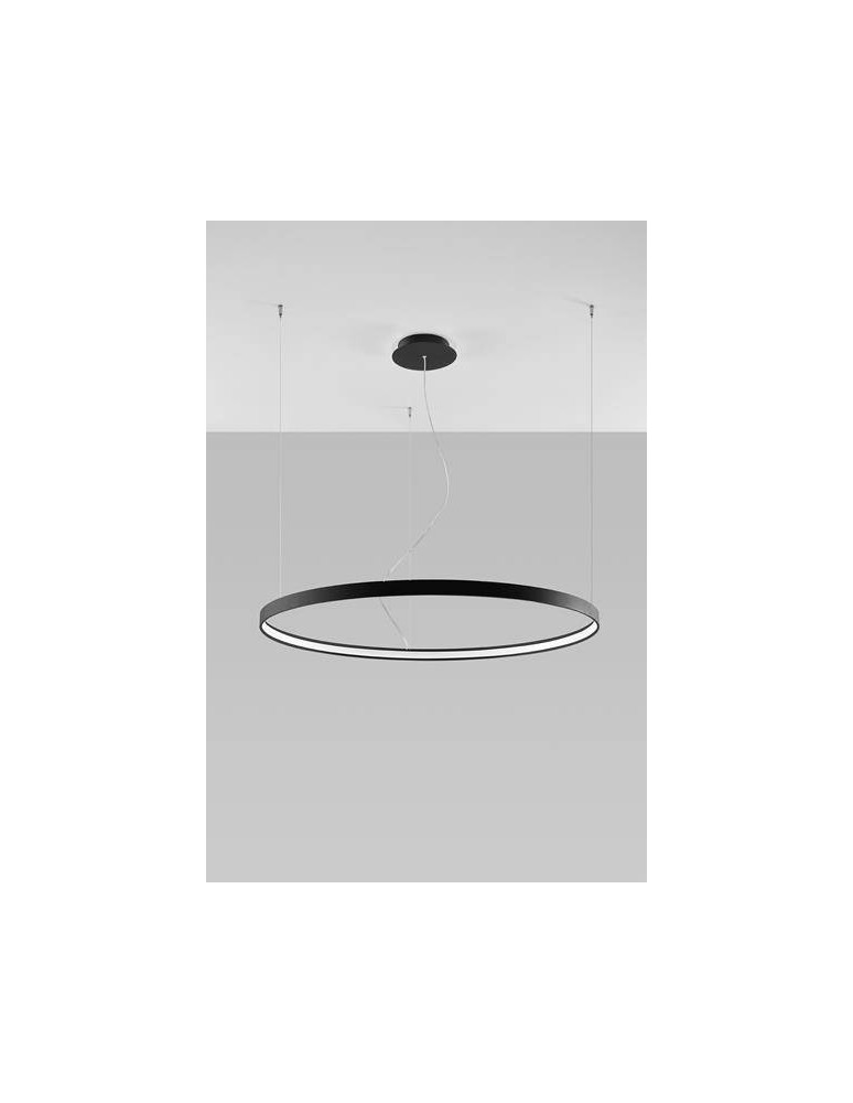 THORO Żyrandol RIO 110 czarny LED 4000K 1xLED TH.112 THORO Żyrandol RIO 110 czarny LED 4000K 1xLED TH.112