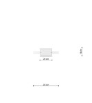THORO Lampa wisząca RIO 55 czarny LED 4000K 1xLED TH.116 THORO Lampa wisząca RIO 55 czarny LED 4000K 1xLED TH.116