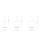 THORO Lampa wisząca RIO 110 biały LED 3000K 1xLED TH.121 THORO Lampa wisząca RIO 110 biały LED 3000K 1xLED TH.121