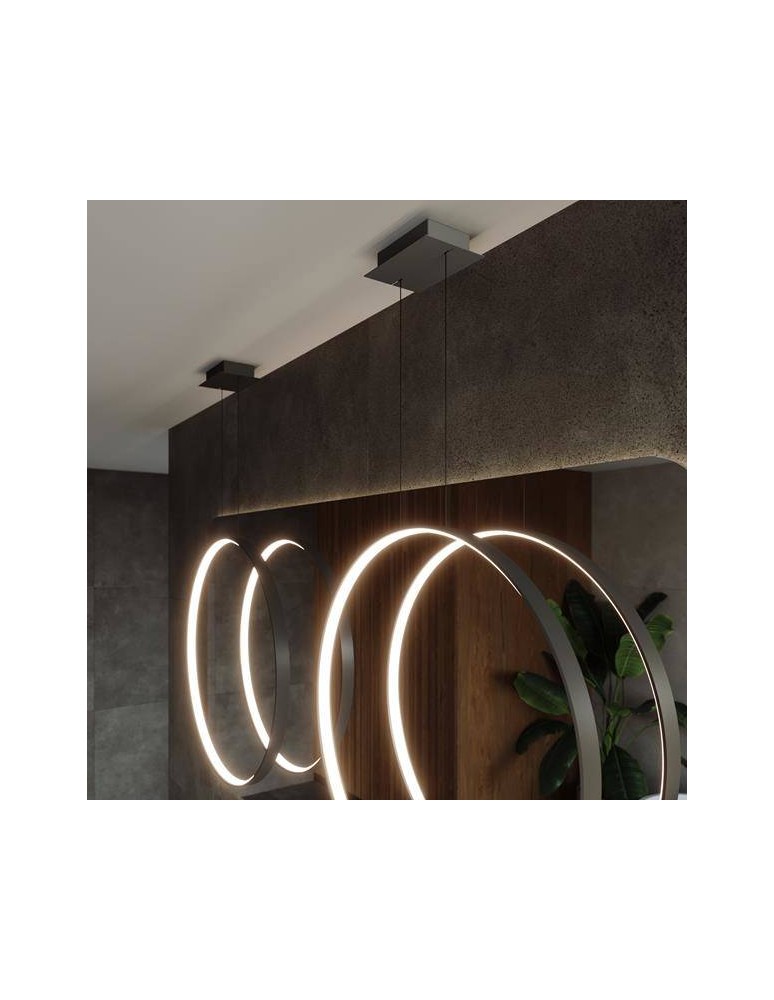 THORO Lampa wisząca RIO 110 czarny LED 4000K 1xLED TH.124 THORO Lampa wisząca RIO 110 czarny LED 4000K 1xLED TH.124