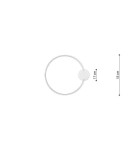 THORO Plafon RIO 55 czarny LED 3000K 1xLED TH.126 THORO Plafon RIO 55 czarny LED 3000K 1xLED TH.126