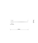 THORO Plafon RIO 78 biały LED 3000K 1xLED TH.129 THORO Plafon RIO 78 biały LED 3000K 1xLED TH.129
