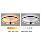 THORO Plafon RIO 78 czarny LED 3000K 1xLED TH.130 THORO Plafon RIO 78 czarny LED 3000K 1xLED TH.130