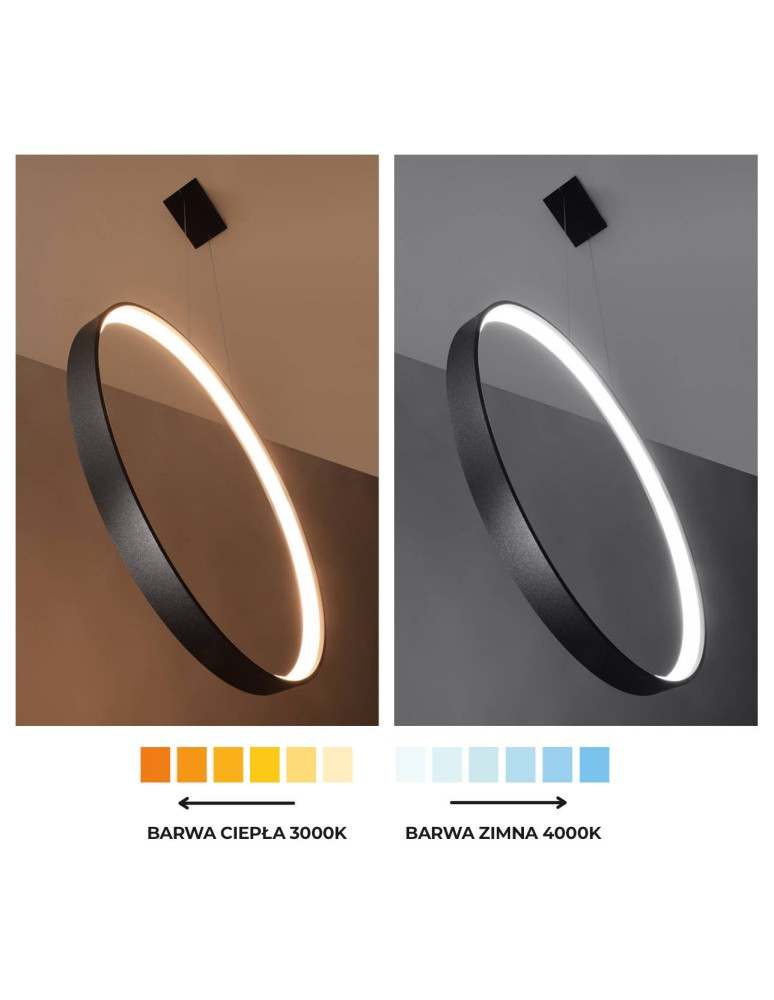 THORO Plafon RIO 78 czarny LED 4000K 1xLED TH.132 THORO Plafon RIO 78 czarny LED 4000K 1xLED TH.132