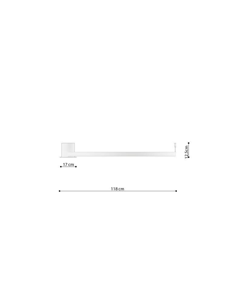 THORO Plafon RIO 110 czarny LED 3000K 1xLED TH.134 THORO Plafon RIO 110 czarny LED 3000K 1xLED TH.134