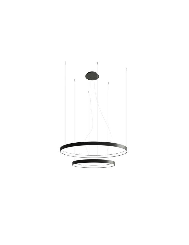 THORO Żyrandol RIO 2 55/78 czarny LED 3000K 2xLED TH.137 THORO Żyrandol RIO 2 55/78 czarny LED 3000K 2xLED TH.137