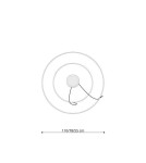 THORO Żyrandol RIO 2 55/78 czarny LED 3000K 2xLED TH.137 THORO Żyrandol RIO 2 55/78 czarny LED 3000K 2xLED TH.137