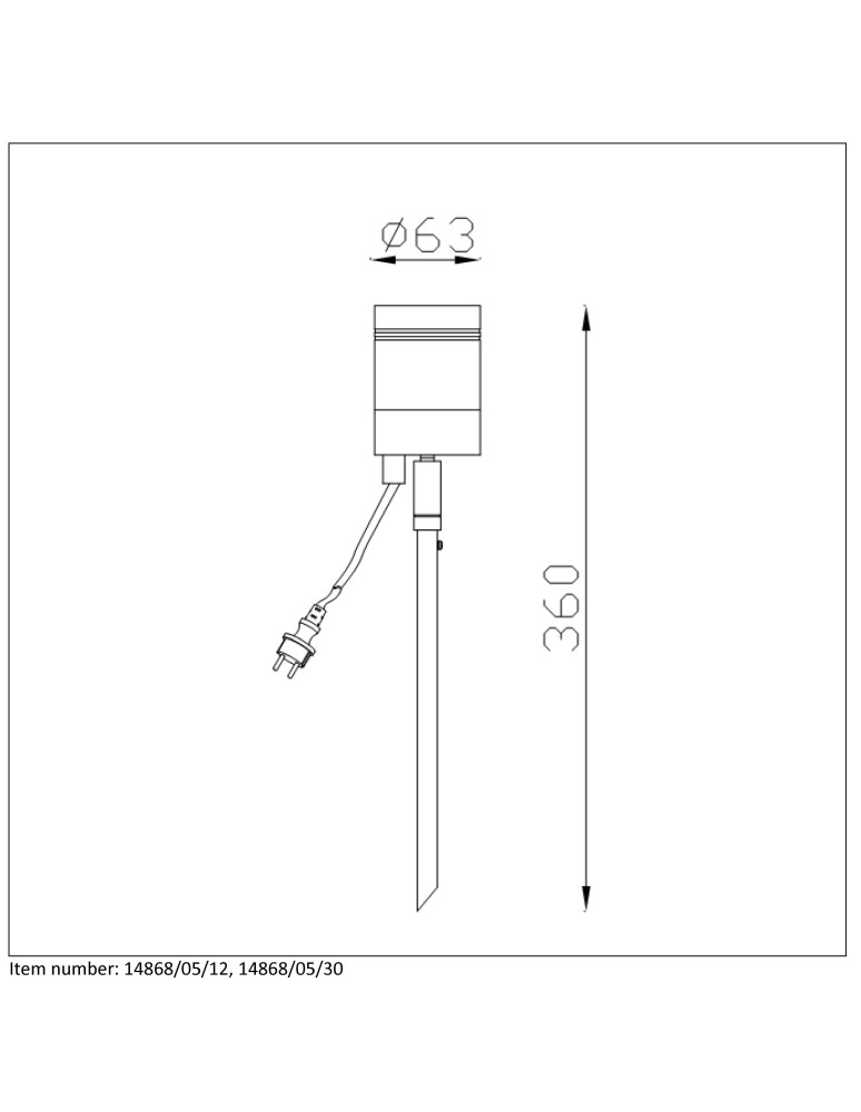 Lucide ARNE-LED 1x GU10/5W Czarny 14868/05/30 Reflektor
