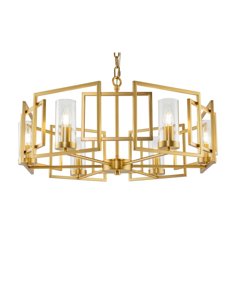Żyrandole nowoczesne - Maytoni Bowi 6xE14 40W wisząca H009PL-06G złoty - product kolory-swiatla.pl 3