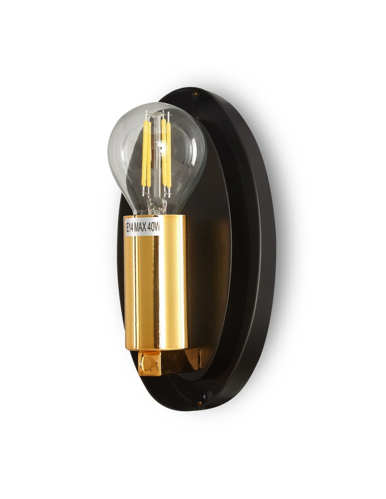 Kinkiety nowoczesne - Maytoni Mabell Ścienna E14 1x40W   Złoty  MOD306WL-01G - product kolory-swiatla.pl 3