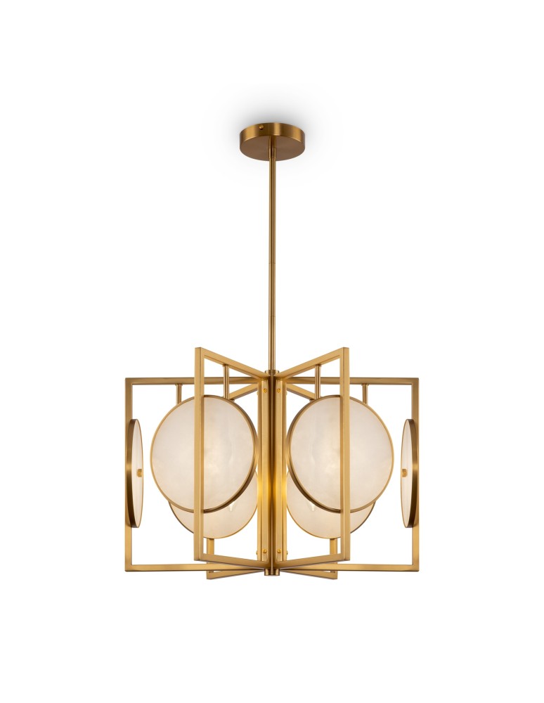 Żyrandole geometryczne - Maytoni Marmo Wisząca E14 6x40W   Złoty  MOD099PL-06G - produkt kolory-swiatla.pl 1