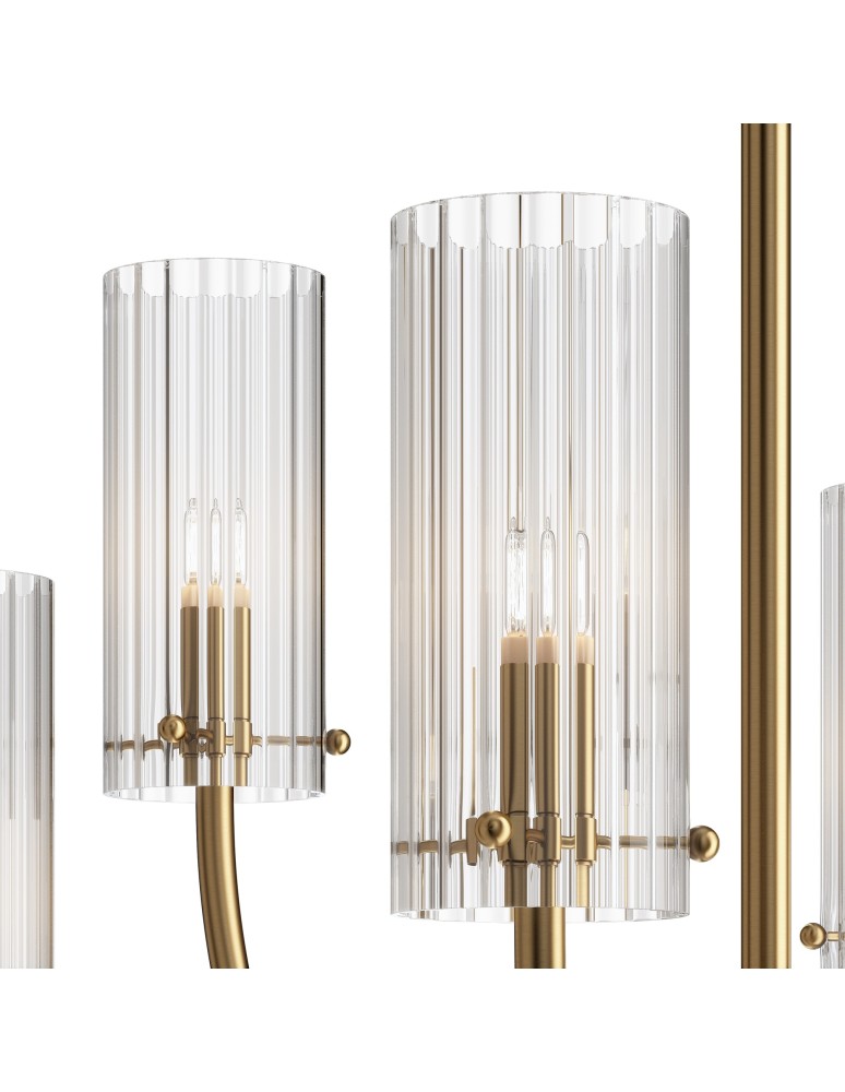 Maytoni Arco Wisząca G9 6x40W Mosiądz MOD223PL-06BS