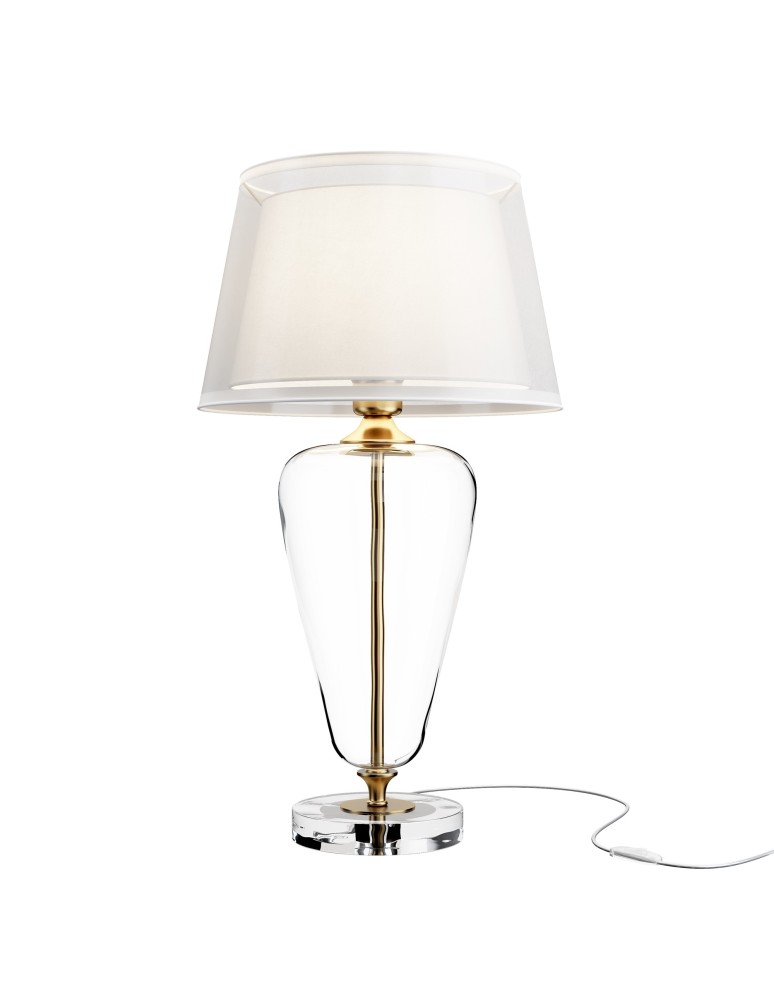 Lampy stołowe z abażurem - Maytoni Verre Stołowa E27 1x40W   Mosiądz  Z005TL-01BS - produkt kolory-swiatla.pl 1