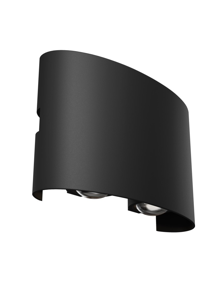 Kinkiety zewnętrzne - Maytoni Strato Ścienna LED 4W 3000K 382lm Czarny  O417WL-L4B3K - product kolory-swiatla.pl 3