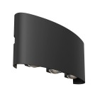 Kinkiety zewnętrzne - Maytoni Strato Ścienna LED 6W 3000K 594lm Czarny  O417WL-L6B3K - product 1