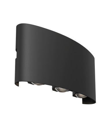 Maytoni Strato Ścienna LED 6W 3000K 594lm Czarny  O417WL-L6B3K