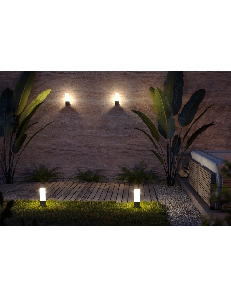 Kinkiety zewnętrzne - Maytoni Willis Ścienna E27 1x60W   Szary  O418WL-01GR - product kolory-swiatla.pl 2
