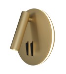Kinkiety - Maytoni Ios 176 Ścienna LED 6.9W 3032K 689lm Złoty Matowy   C176-WL-01-6W-MG - produkt 1