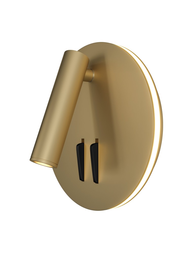 Kinkiety - Maytoni Ios 176 Ścienna LED 6.9W 3032K 689lm Złoty Matowy   C176-WL-01-6W-MG - produkt kolory-swiatla.pl 2