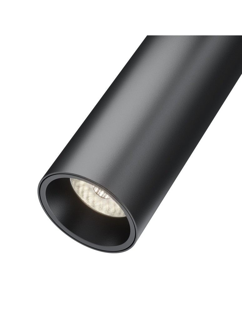 Lampy do szyn magnetycznych - Maytoni Focus LED  Do Szynoprzewodu Magnetycznego LED 7W 3000K 450lm Czarny  TR019-2-7W3K-B - produkt kolory-swiatla.pl 3