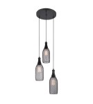 Lampy wiszące loftowe - ITALUX Julienne 3x60W E27 230V Czarny MDM-2547/3 Wisząca - product 1